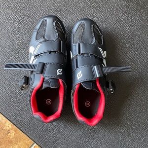 Gently used Peloton spin shoes with cleats
